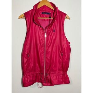 Polo Golf‎ Ralph Lauren Women's Pink Lightweight Zip Vest Size S
